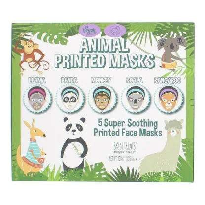 Skin Treats Printed Sheet Face Mask Gift Set 5 Face Masks