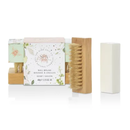 The Kind Edit Co. Spa Botanique Soap & Nail Brush Gift Set 60g Soap Bar + Nail Brush