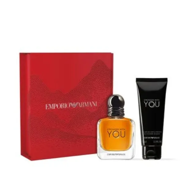 Emporio Armani Stronger With You Men's Gift Set – 50ml Eau de Toilette + 75ml Shower Gel