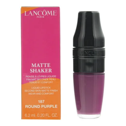 MATTE SHAKER Lancôme Matte Shaker 187 Round Purple Liquid Lipstick 6.2ml