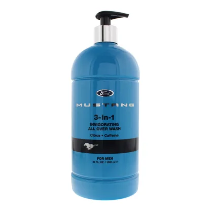 Mustang 3-In-1 Invigorating Body Wash 1000ml - Blue