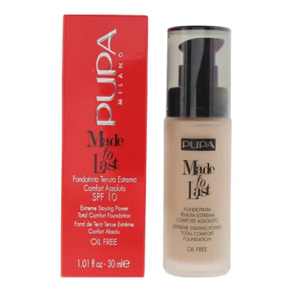 Pupa Made To Last 010 Porcelain Foundation 30ml