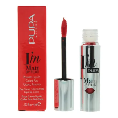 Pupa I'm Matt Pure Colour 050 Fire Red Liquid Lipstick 4ml