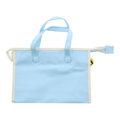 Bags Unlimited Shimmer Blue Bag With Handles