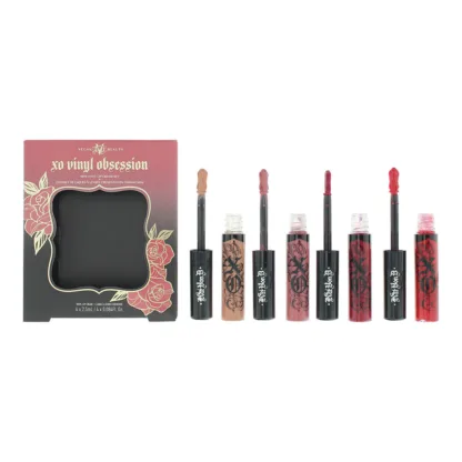 KVD Xo Vinyl Obsession Blossom/Carnation/Tulip/Hollyhock Lipstick Gift Set 4 X 2.5ml