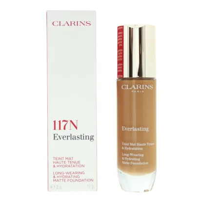 Clarins Everlasting Long Wearing Hydrating 117N Hazelnut Foundation 30ml