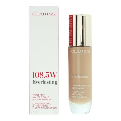 Clarins Everlasting Long-Wearing Hydrating 108.5W Cashew Matte Foundation 30ml