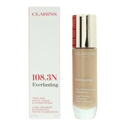 Clarins Everlasting Long-Wearing Hydrating 108.3N Organza Foundation 30ml