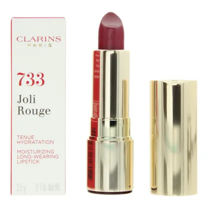 Clarins Joli Rouge Long Wearing Moisturizing 733 Soft Plum Lipstick 3.5g