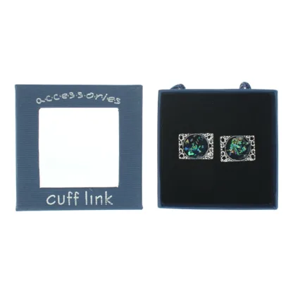 Bio Labs Green Resin Cufflinks