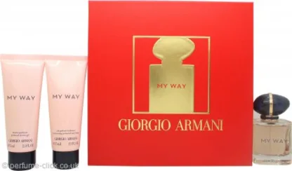 Giorgio Armani My Way Gift Set 50ml EDP + 75ml Body Lotion + 75ml Shower Gel