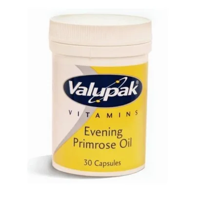 Valupak Evening Primrose Oil 30 Capsules