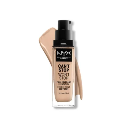 NYX Can't Stop Won't Stop Full Coverage 24H Foundation 30ml - Vanilla