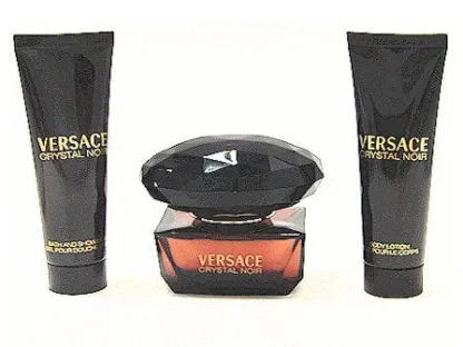 Versace Crystal Noir Gift Set 50ml EDT + 50ml Shower Gel + 50ml Body Lotion