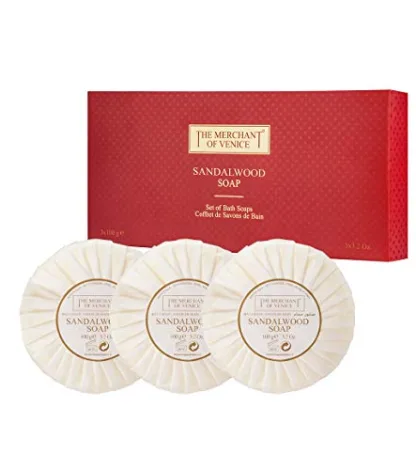 The Merchant of Venice Sandalwood Soap 3 x 100g