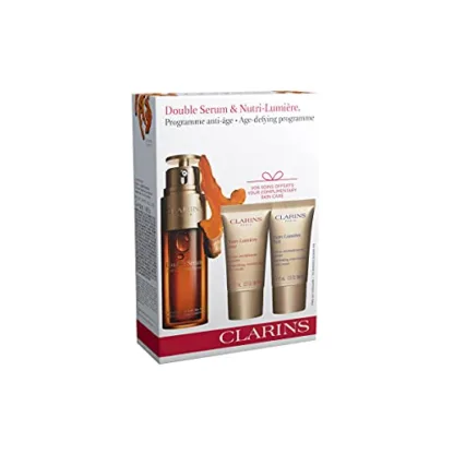 Clarins Double Serum & Nutri-LumiËre Gift Set 50ml Double Serum + 15ml Nutri-LumiËre Day Cream + 15ml Nutri-LumiËre Night Cream