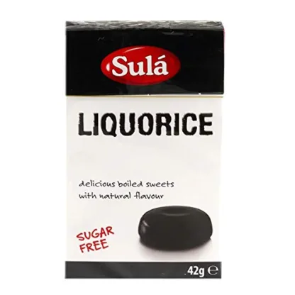 Sula Sugar-Free Liquorice 14 Pack - 42g