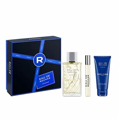 Rochas Eau De Homme Gift Set 100ml EDT + 100ml Shower Gel + 20ml EDT