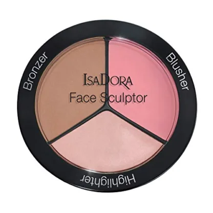 IsaDora Face Contour Bronzer/Blusher/Highlighter 01 Warm Peach 18g