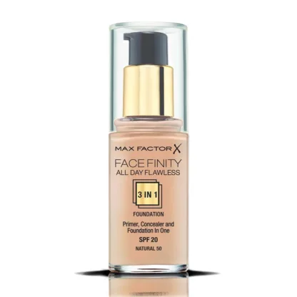 Max Factor Facefinity All Day Flawless 3 in 1 Foundation 30ml - SPF20 Natural 50