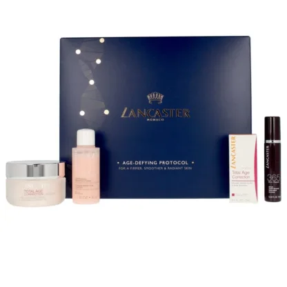 Lancaster Total Age Correction _Amplified 4 Piece Gift Set: Toner 30ml - Anti-Wrinkle Serum 10ml - Cream Spf15 50ml - Brightening Serum 3ml