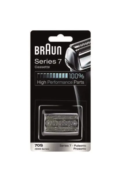 Braun Series 7 Cassette 70S replacement head silver For Series 7