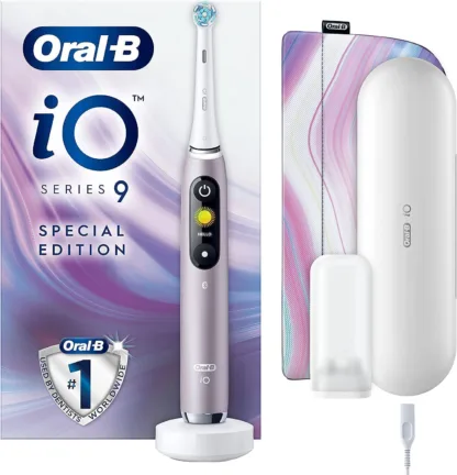 Oral-B iO9 Rose Quartz IMMERSE Toothbrush + Pouch