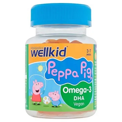 Vitabiotics WellKid Peppa Pig Omega 3 Flaxseed Oil Soft Jellies 3-7 Years x 30