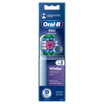 Oral-B 3D White X-Filaments Replacement Head 2Pack