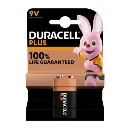 Duracell Plus Power 9V 1 Pack Alkaline Battery