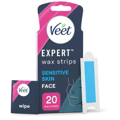 Veet Expert Wax Strips Face With Almond Oil x 20