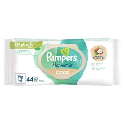 Pampers Harmonie Coco Baby Wipes x 44