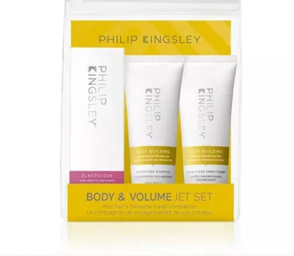 Philip Kingsley 3 Piece Gift Set: Body Building Shampoo 75ml - Body Building Conditioner 75ml - Elasticizer 75ml