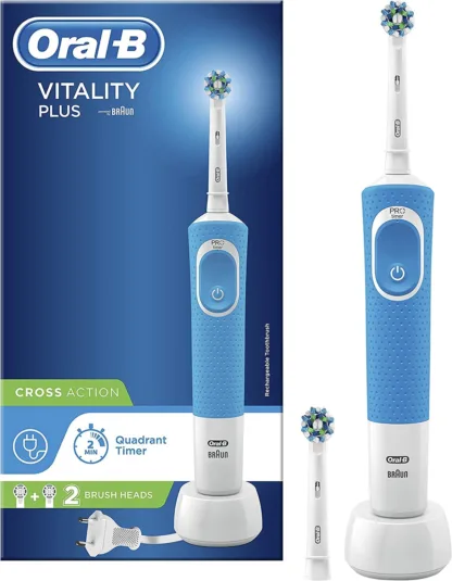 Oral-B Vitality Plus Blue Cross Action Rechargeable Electric Toothbrush