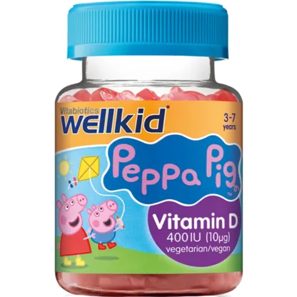 Vitabiotics WellKid Peppa Pig Vitamin D 400 IU Soft Jellies 3-7 Years x 30