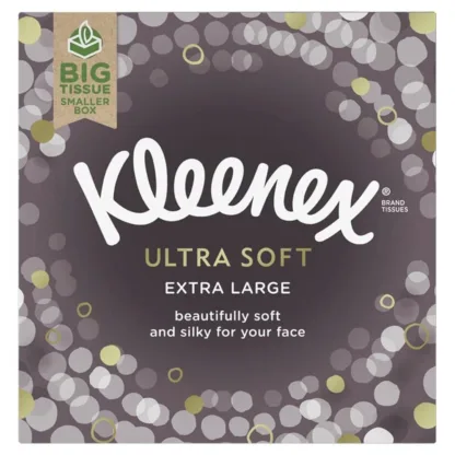 Kleenex Ultra Soft Extra Large Tissues Single Compact Box x 40