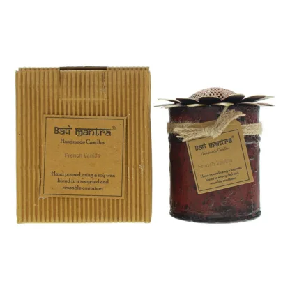 Bali Mantra Sunflower Tin Orange French Vanilla Candle 370g