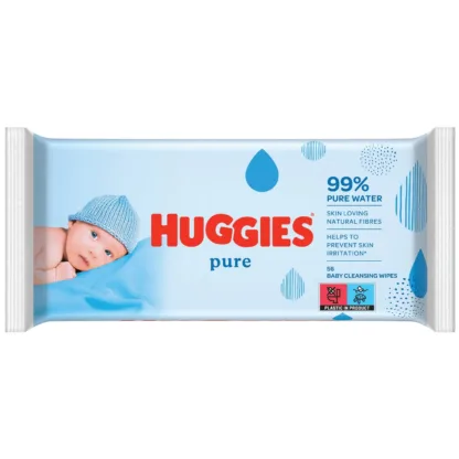 Huggies Pure Single Wipes x 56