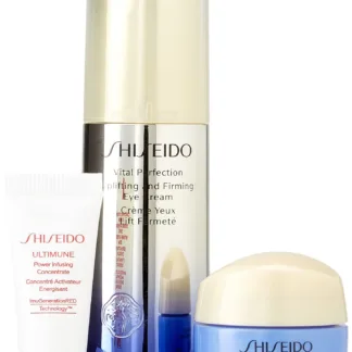 Shiseido Uplifting And Firming Eye Gift Set 15ml Vital Perfection Uplifting and Firming Eye Cream + 15ml Vital Perfection Uplifting and Firming Cream + 5ml Ultimune Power Infusing Concentrate