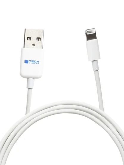 Travel Blue Lightning Connector Data Sync and Charge Cable