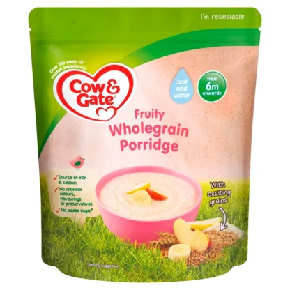 Cow & Gate Breakfast Packet Meals Stage 1 (4-6 Months) Fruity Breakfast - 125g