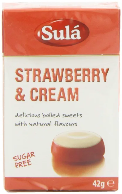 Sula Sugar-Free Strawberry & Cream Box 14 Pack - 42g