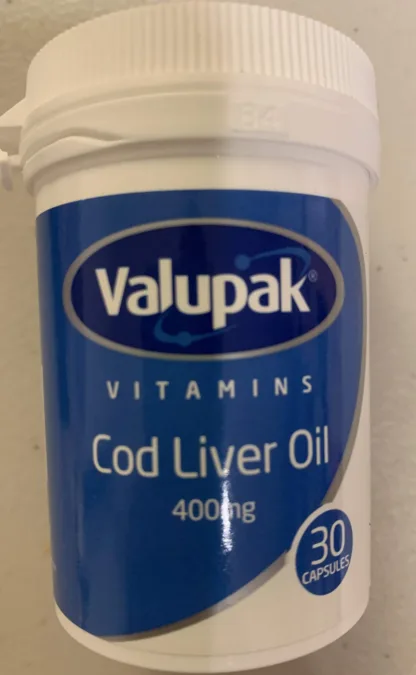 Valupak Cod Liver Oil 30 Capsules