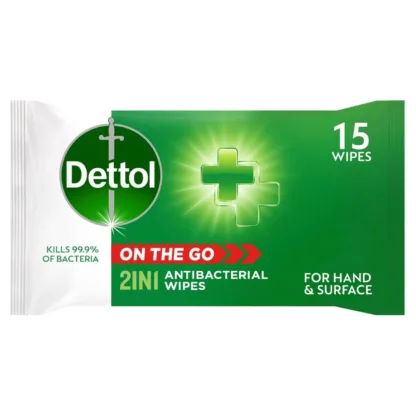 Dettol 2in1 Anti-Bacterial Wipes x 15