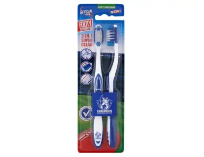 AFL Melbourne Soft Toothbrush 2pcs