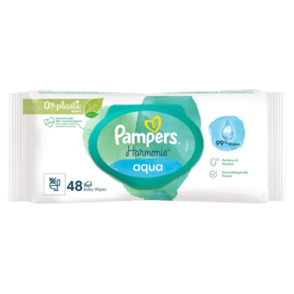 Pampers Harmonie Aqua Baby Wipes x 48