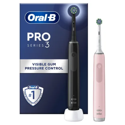 Oral-B Pro 3 3900 Duo Pack (Black & Pink)