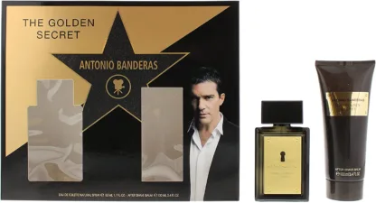 Antonio Banderas The Golden Secret Gift Set 50ml EDT + 100ml A/Shave Balm