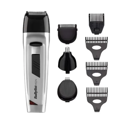 Babyliss Men 8 in 1 All Over Grooming Kit - Silver (BAB7056NU)