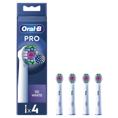 Oral-B 3D White X-Filaments Replacement Head 4Pack